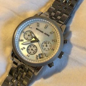 michael kors silver watch